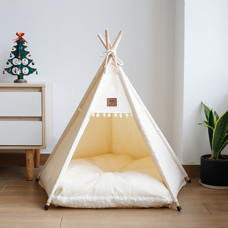 Le Sanctuaire de l’Olympe – Tipi pour chat XXL beige