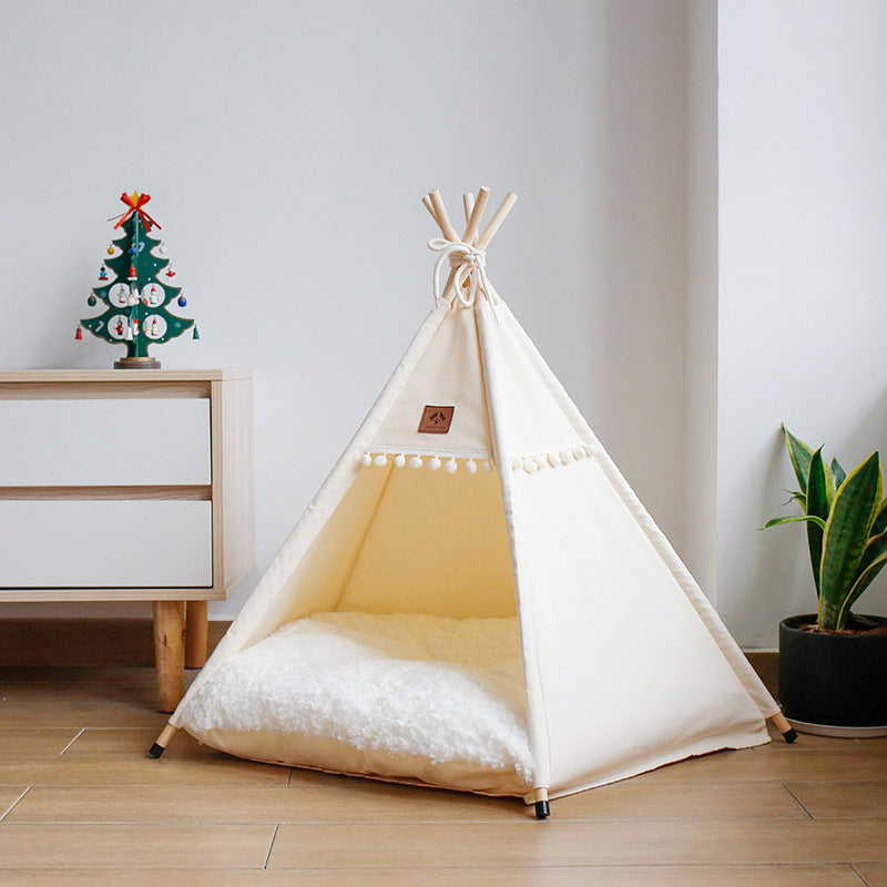 Le Sanctuaire de l’Olympe – Tipi pour chat XXL beige